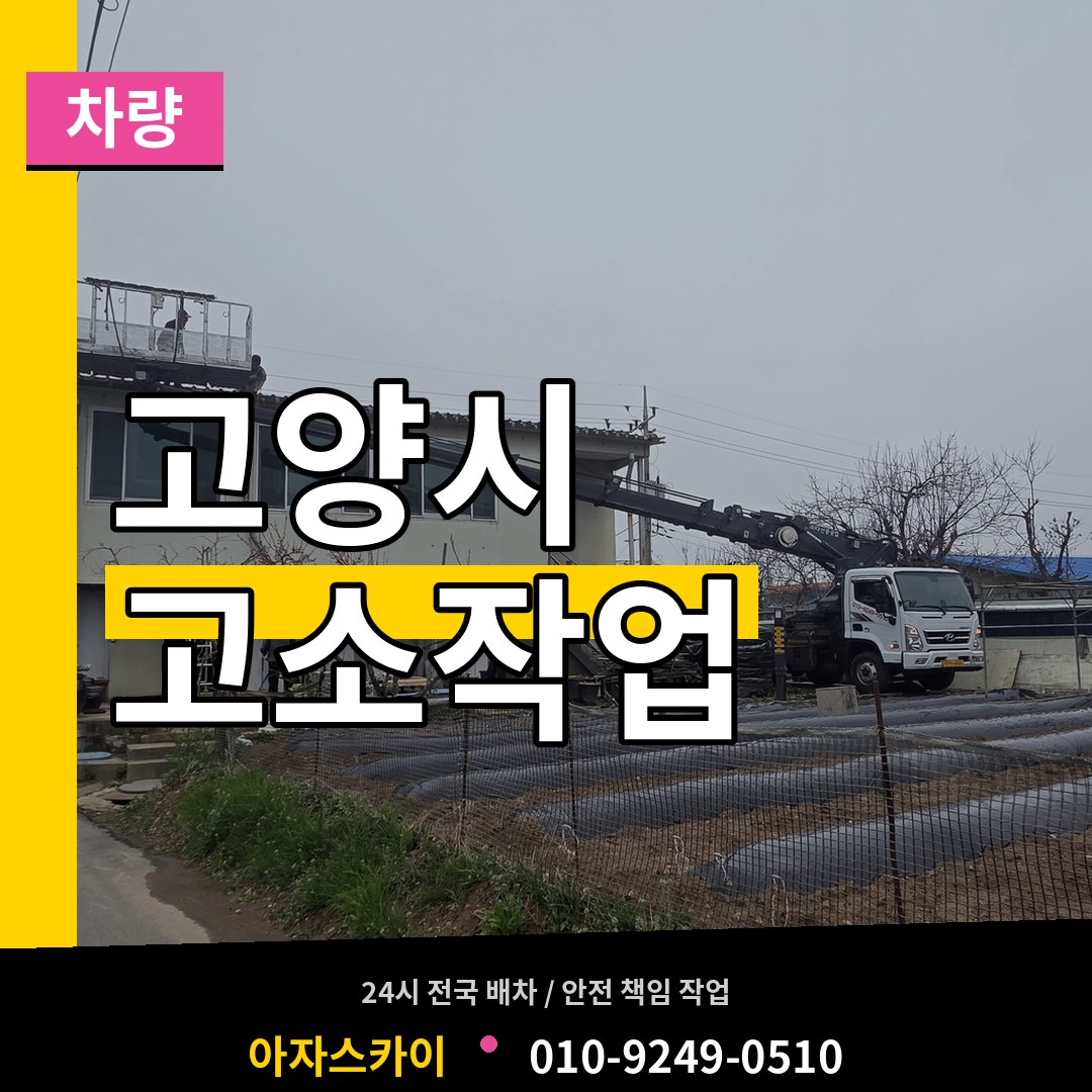 경기 고양시 고소작업차량 작업 현장