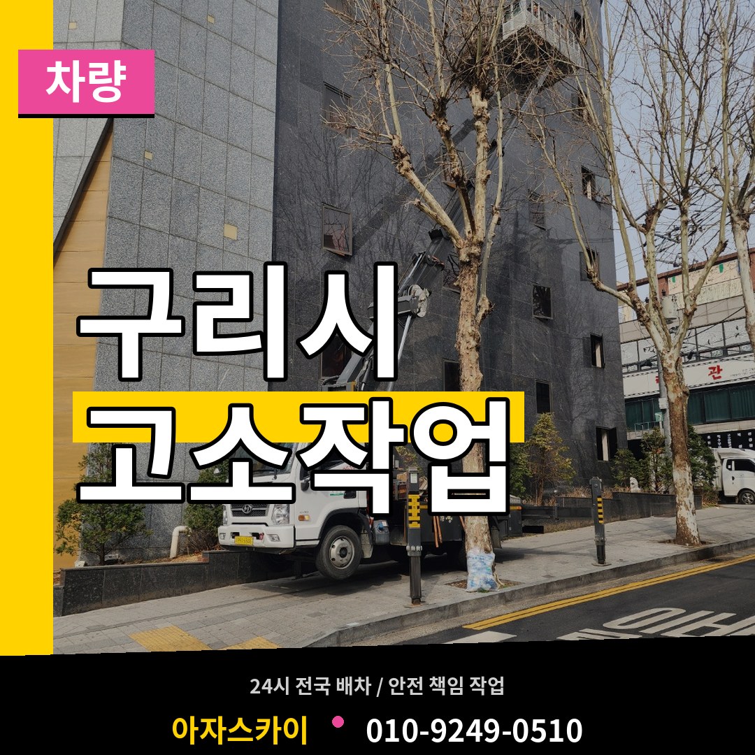 경기 구리시 고소작업차량 작업 현장
