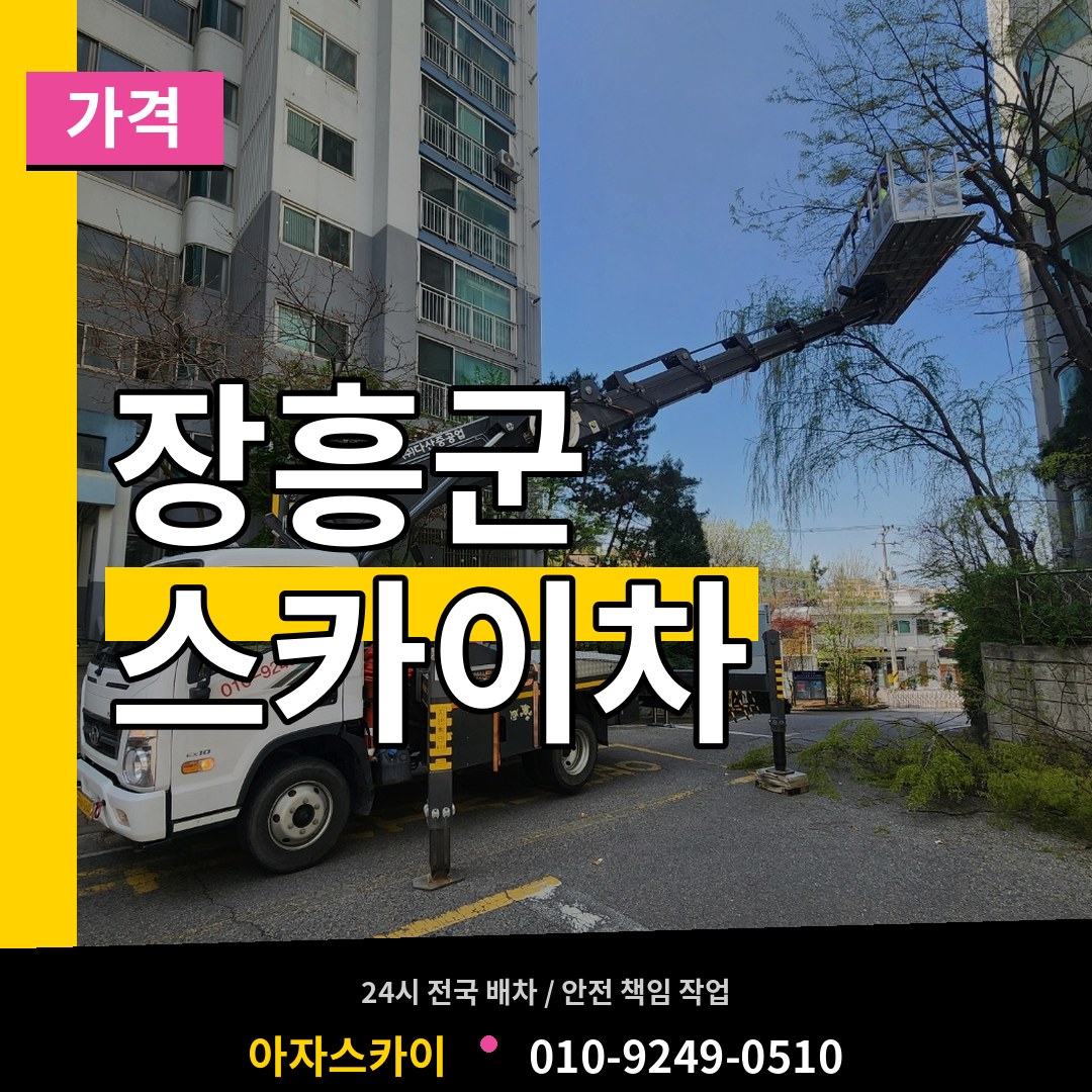 전남 장흥군 스카이차 가격 작업 현장
