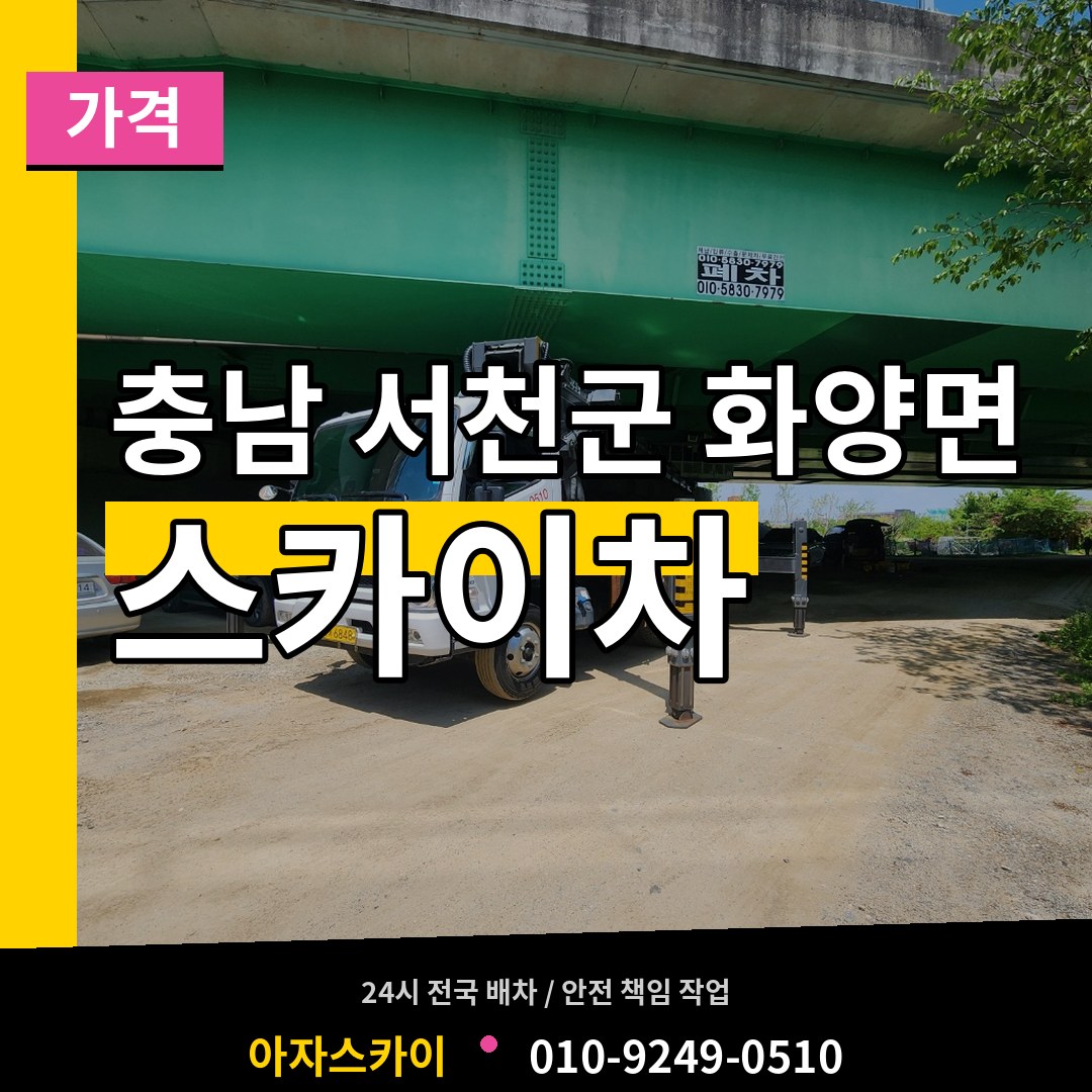 충남 서천군 화양면 스카이차 가격 작업 현장