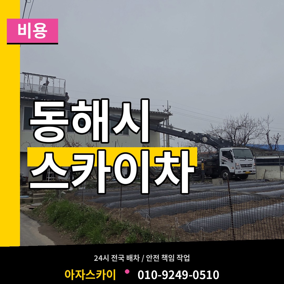 강원 동해시 스카이차 비용 장비 안내