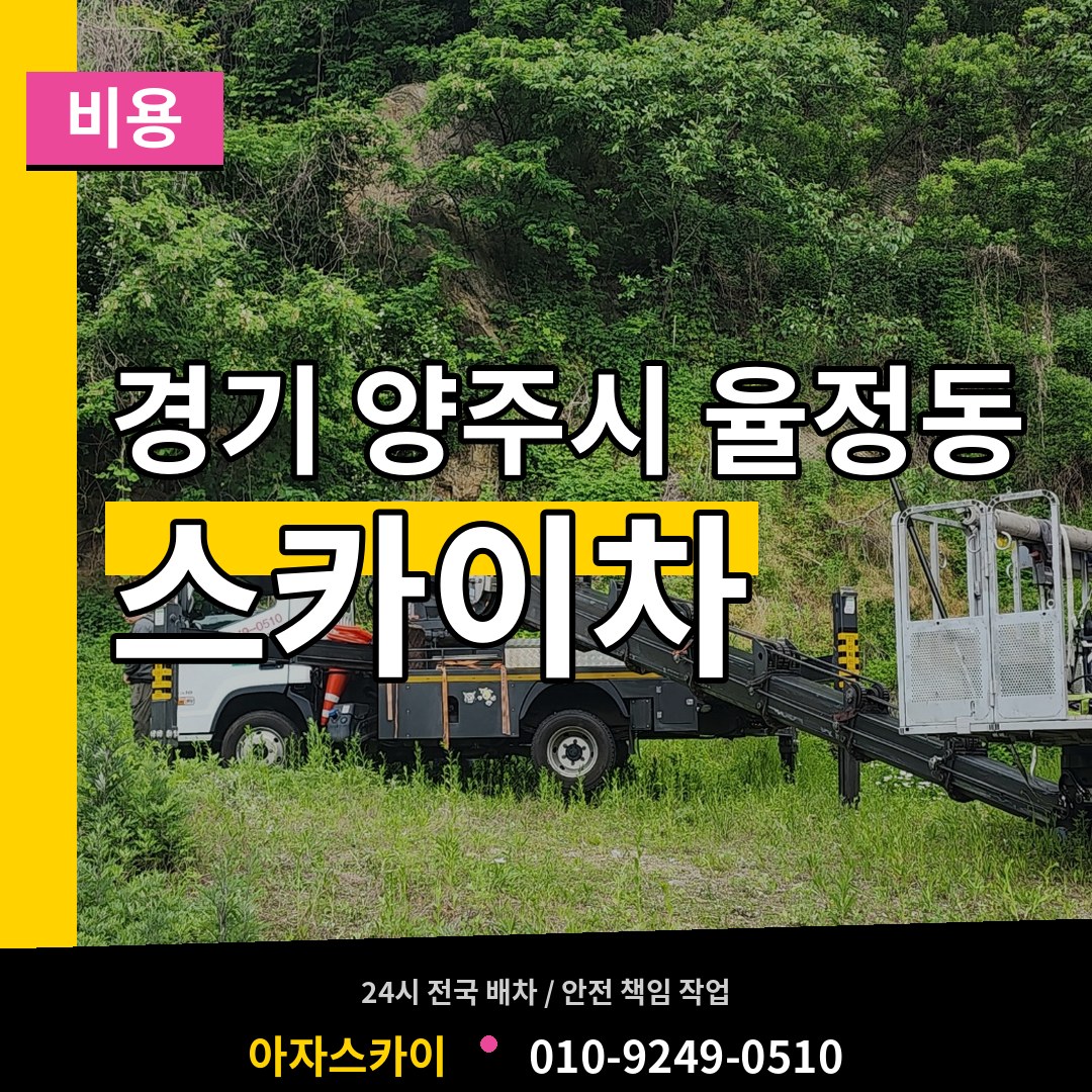 경기 양주시 율정동 스카이차 비용 장비 안내
