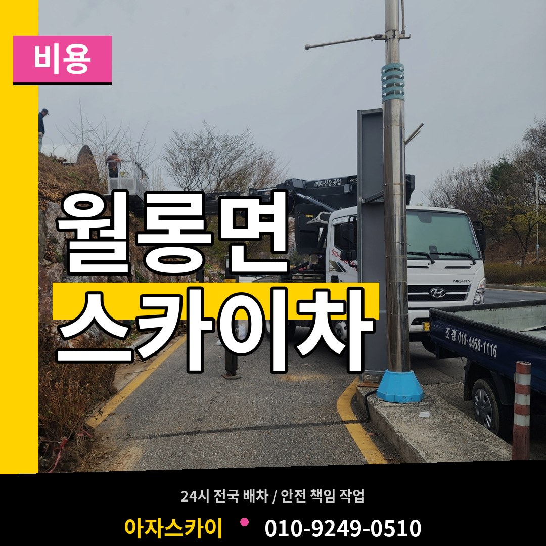 경기 파주시 월롱면 스카이차 비용 장비 안내