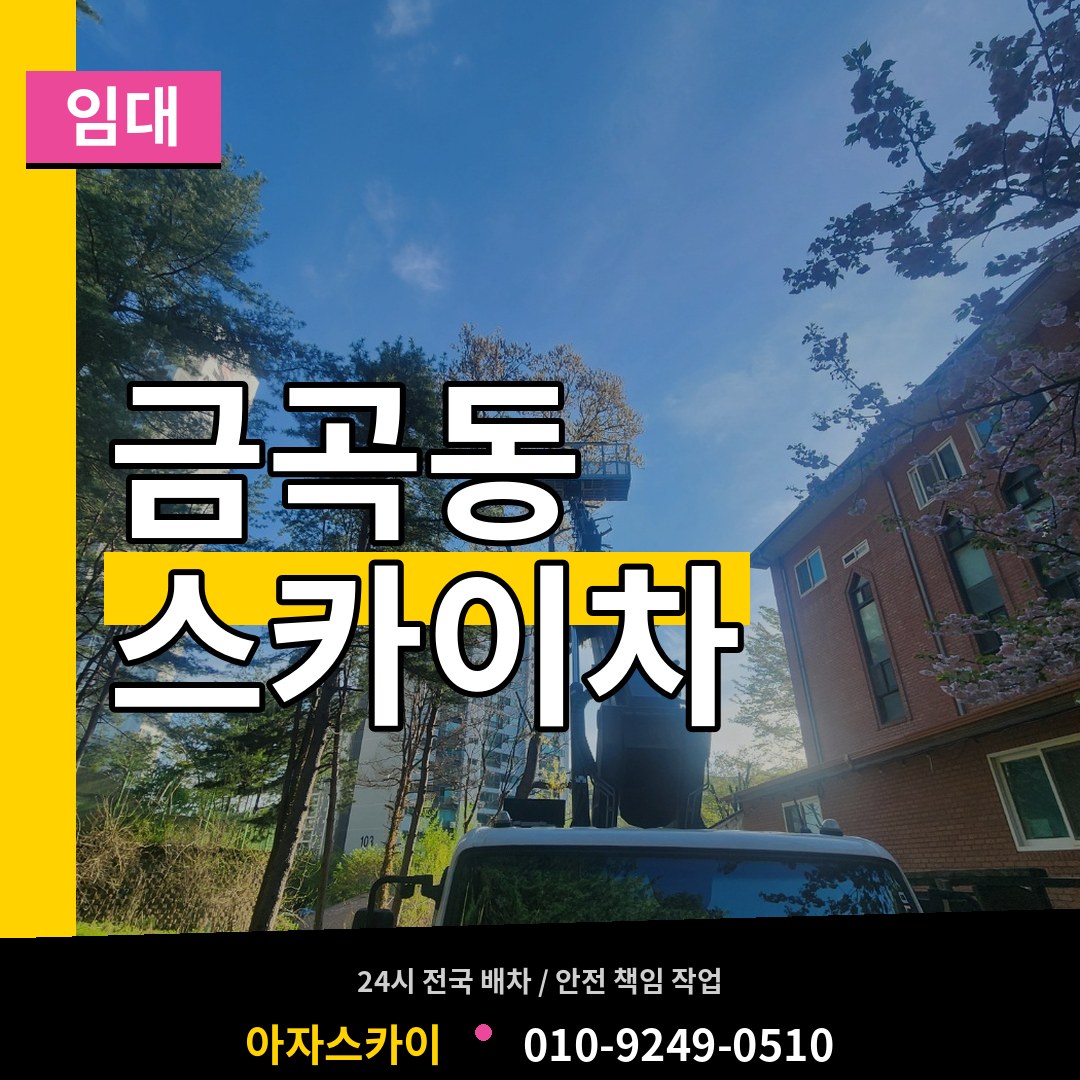 경기 화성시 금곡동 스카이차 임대 장비 안내