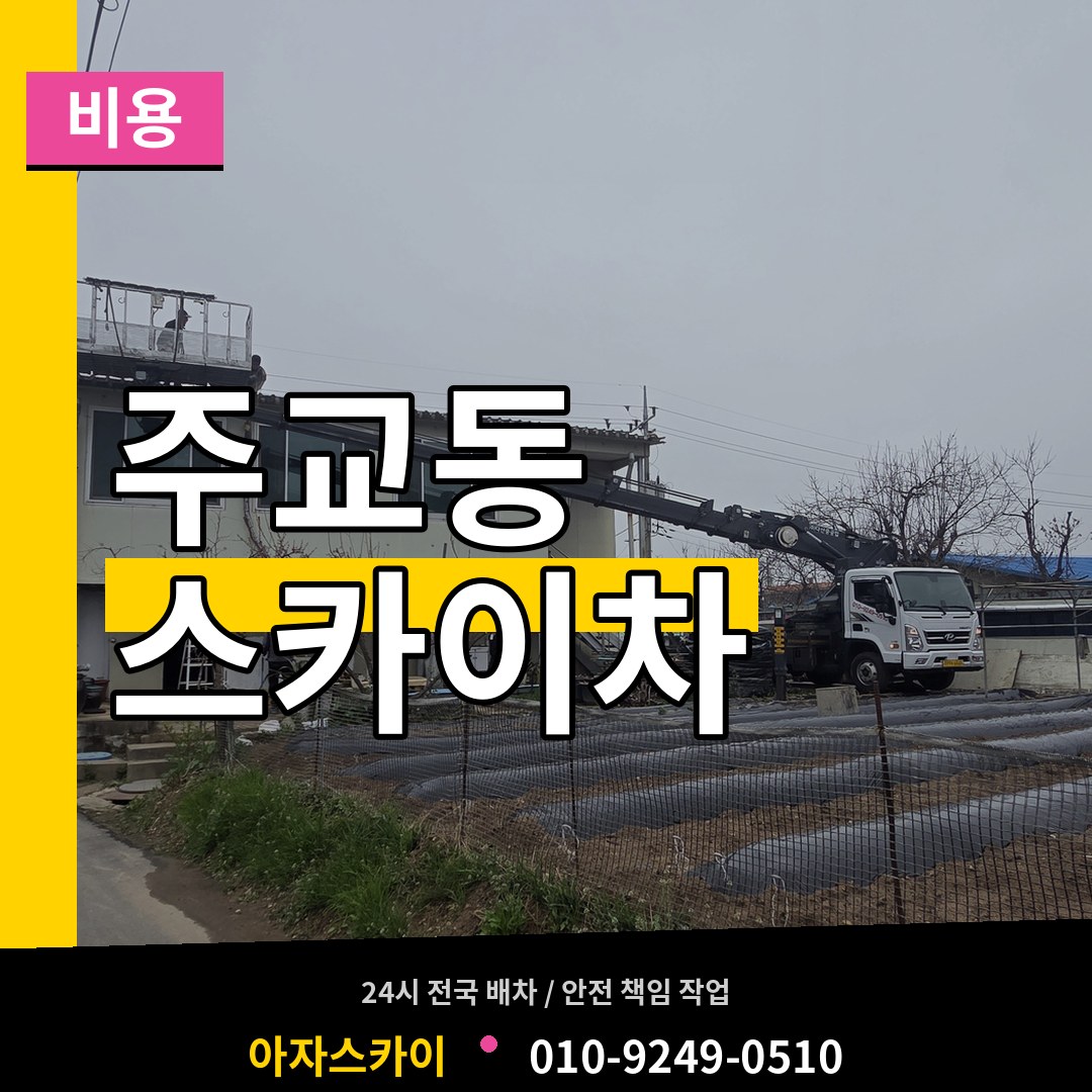 서울 중구 주교동 스카이차 비용 장비 안내