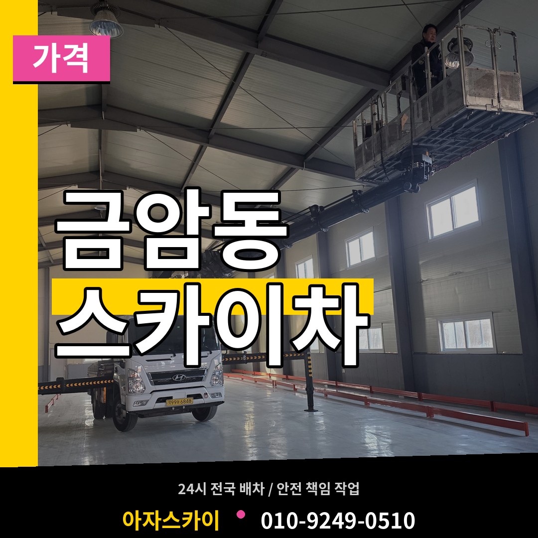 충남 계룡시 금암동 스카이차 가격 장비 안내