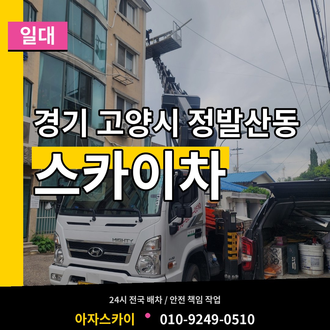 경기 고양시 정발산동 스카이차 일대 시공 사례
