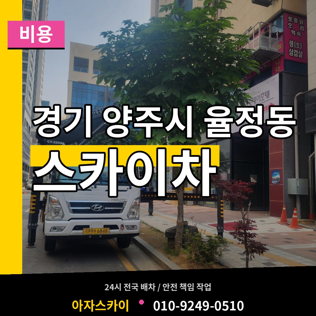 경기 양주시 율정동 스카이차 비용 시공 사례