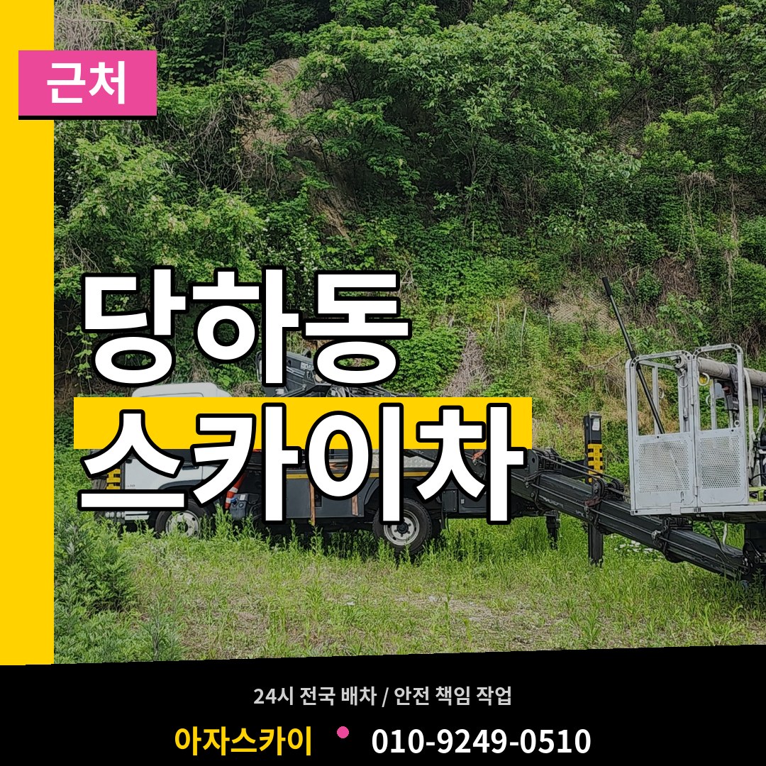 경기 파주시 당하동 근처 스카이차 시공 사례