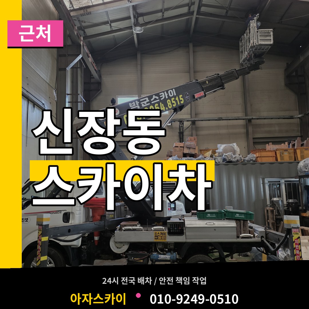 경기 평택시 신장동 근처 스카이차 시공 사례