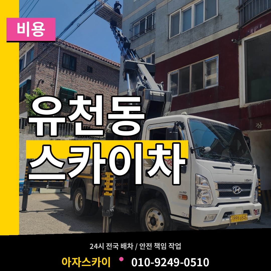 경기 평택시 유천동 스카이차 비용 시공 사례