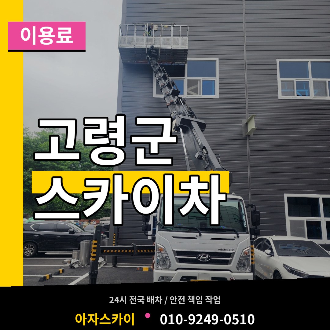 경북 고령군 스카이차 이용료 시공 사례