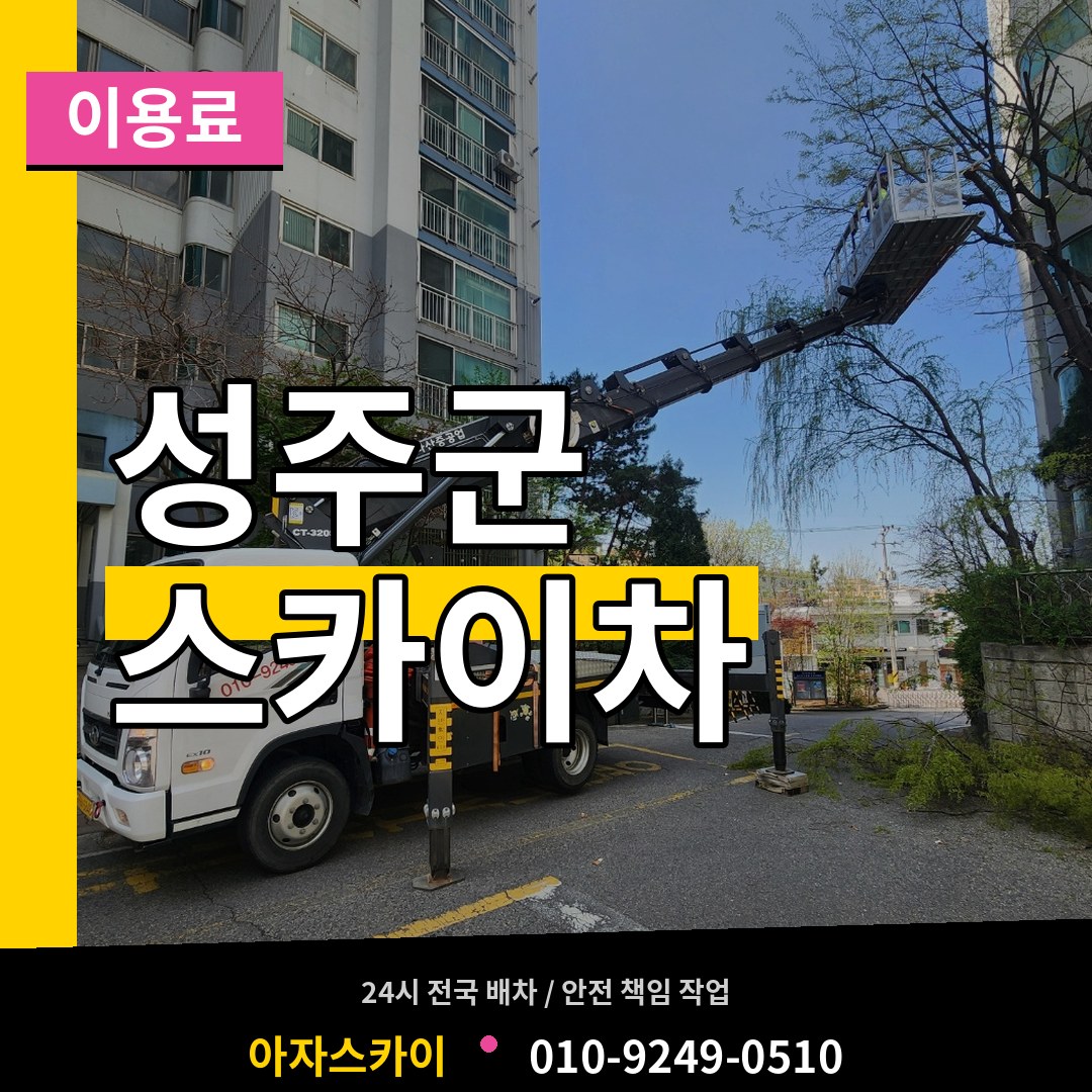 경북 성주군 스카이차 이용료 시공 사례