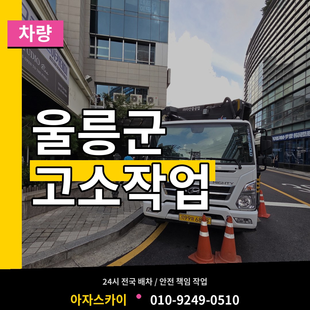 경북 울릉군 고소작업차량 시공 사례