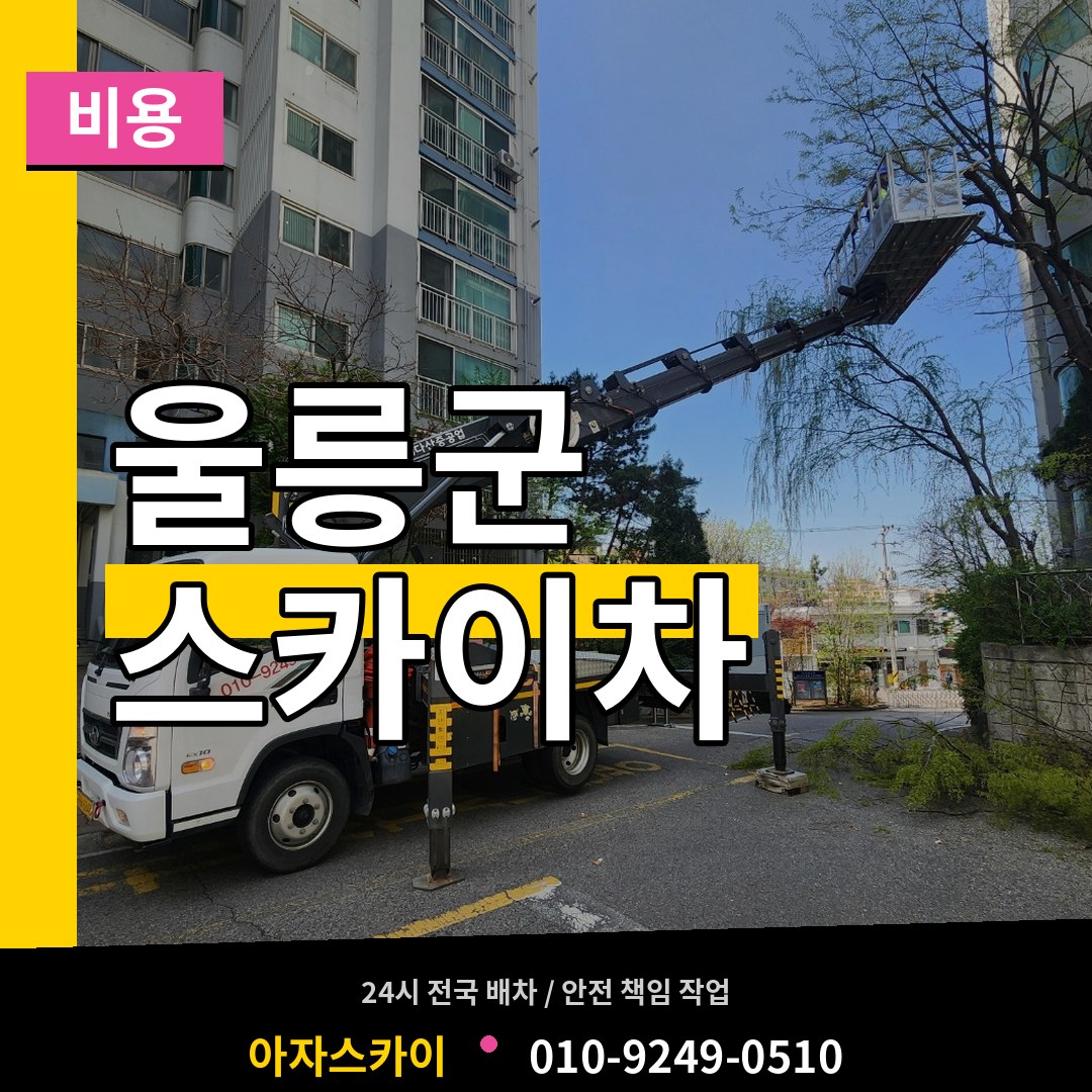 경북 울릉군 스카이차 비용 시공 사례