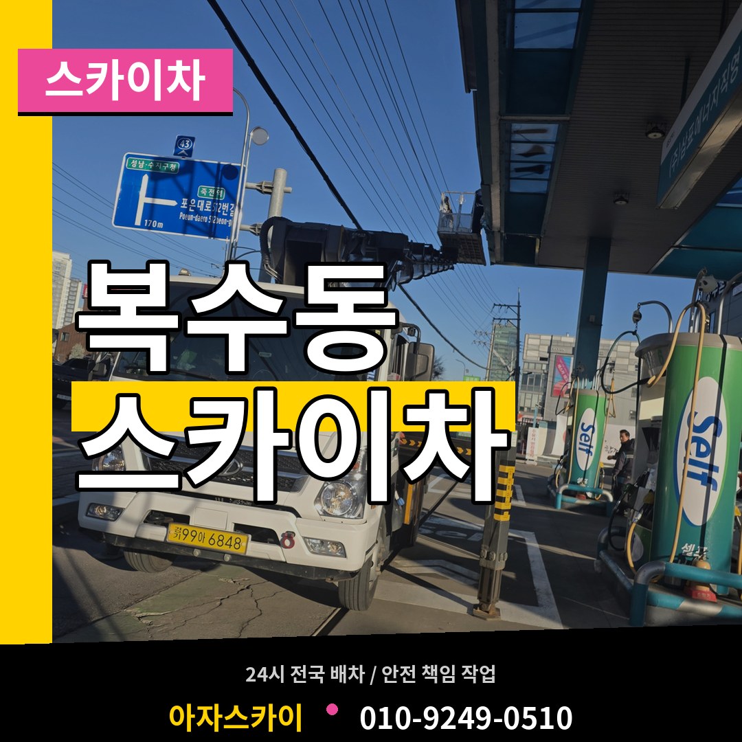 대전 서구 복수동 스카이차 시공 사례