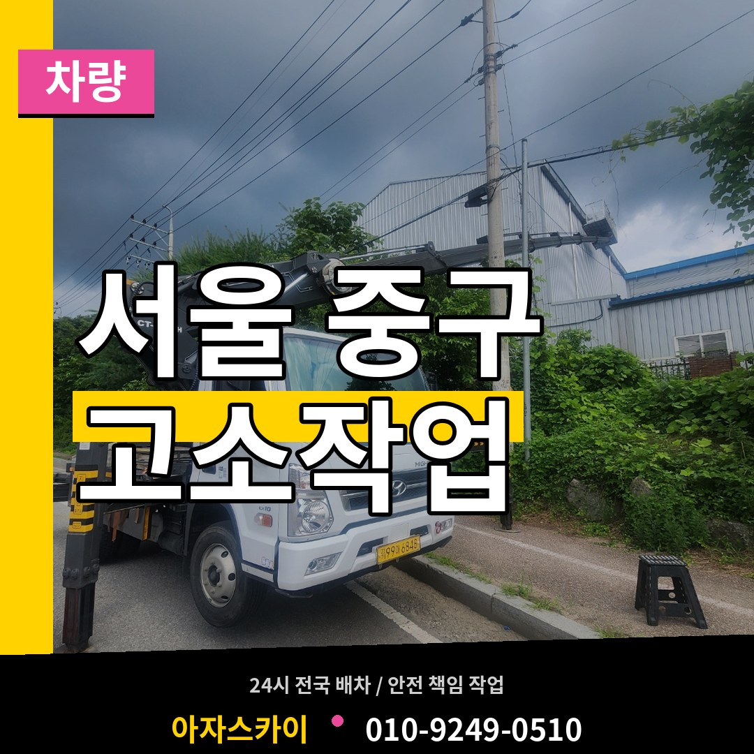 서울 중구 고소작업차량 시공 사례