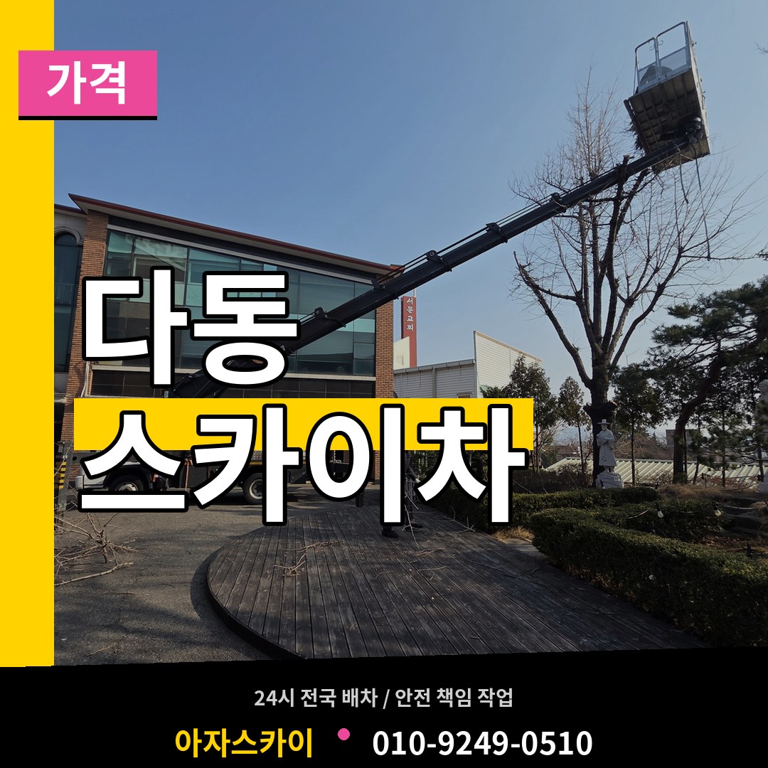 서울 중구 다동 스카이차 가격 시공 사례