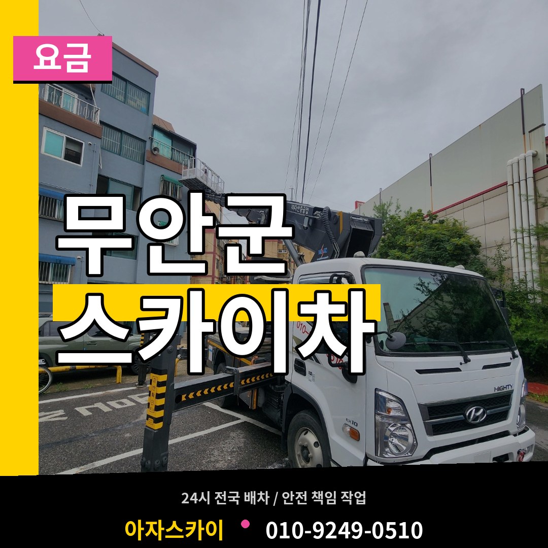 전남 무안군 스카이차 요금 시공 사례