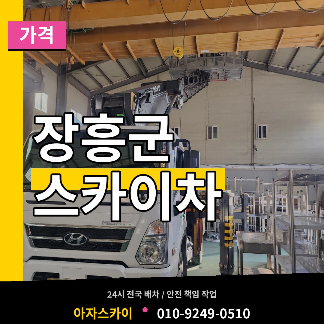 전남 장흥군 스카이차 가격 시공 사례