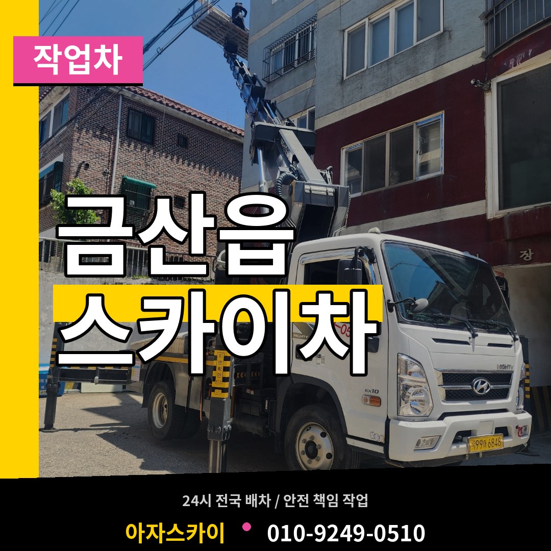 충남 금산군 금산읍 스카이 작업차 시공 사례