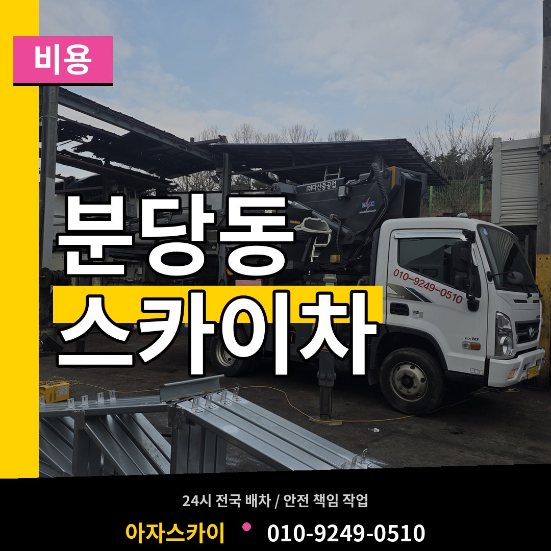 경기 성남시 분당동 스카이차 비용