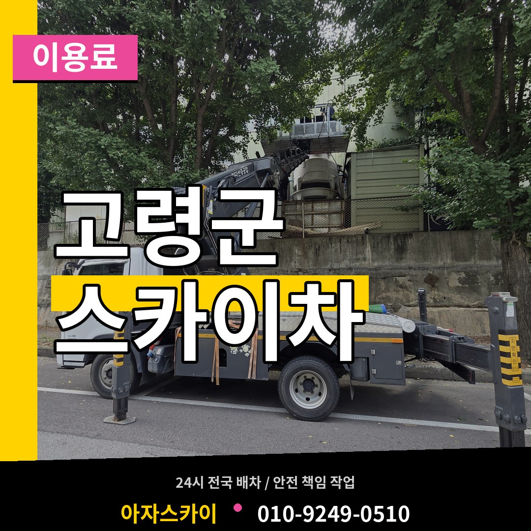 경북 고령군 스카이차 이용료
