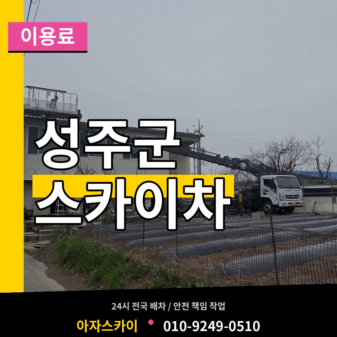 경북 성주군 스카이차 이용료