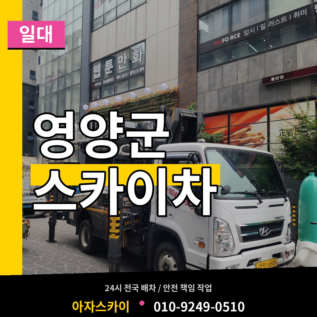 경북 영양군 스카이차 일대