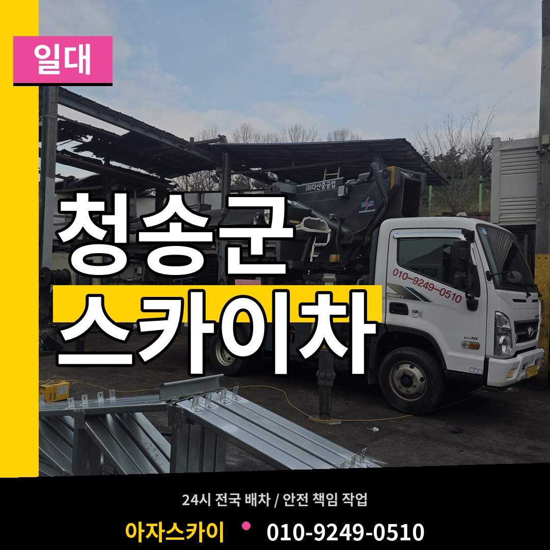 경북 청송군 스카이차 일대