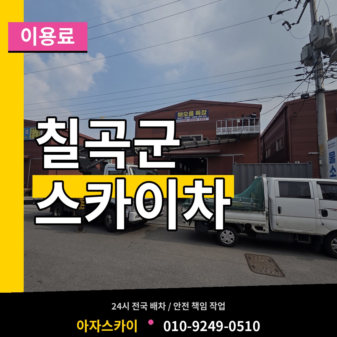 경북 칠곡군 스카이차 이용료