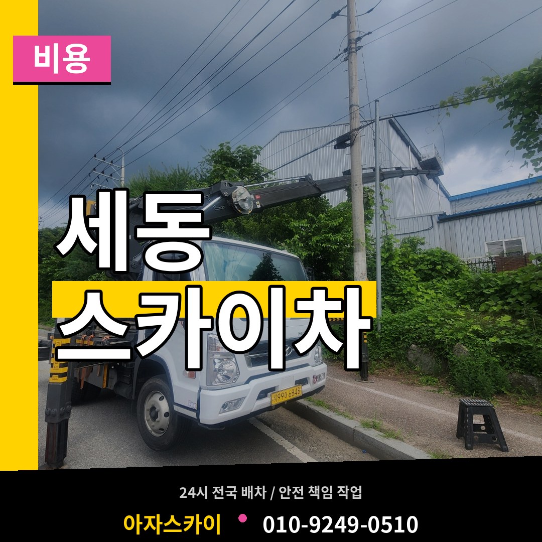 대전 유성구 세동 스카이차 비용