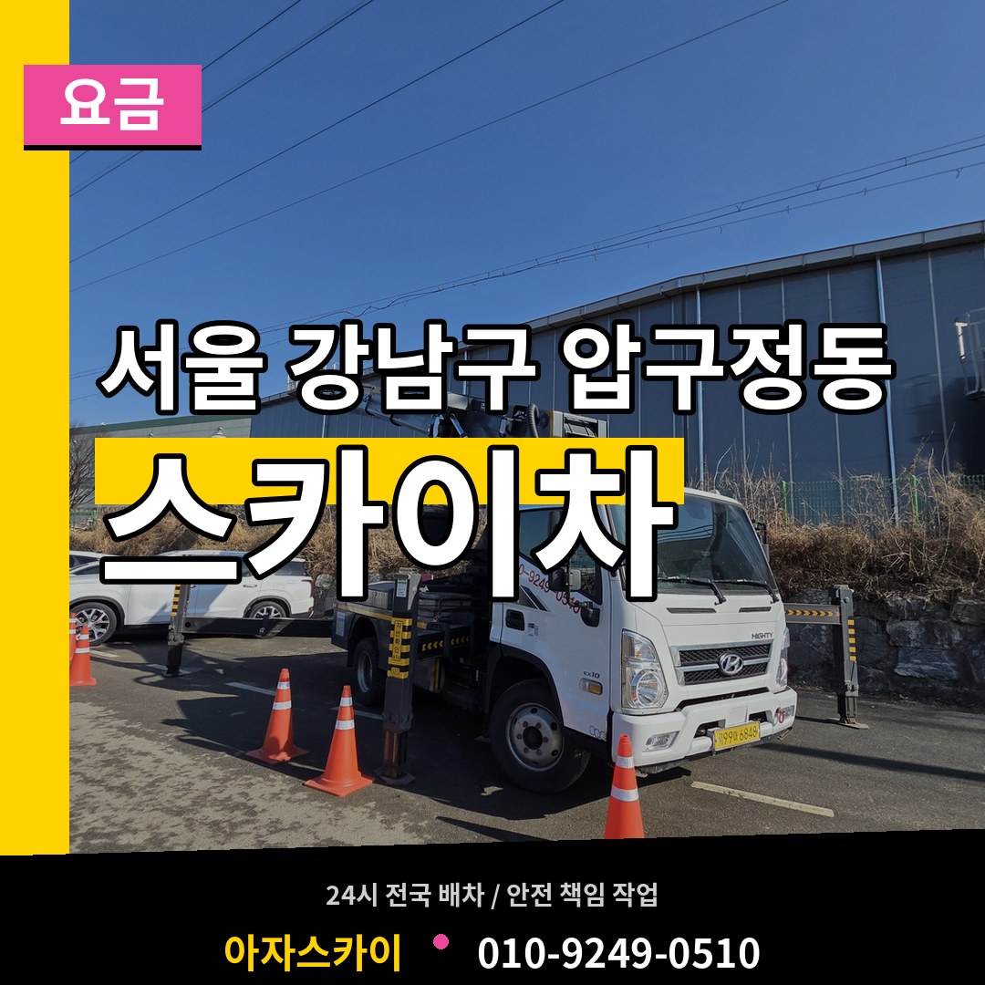 서울 강남구 압구정동 스카이차 요금