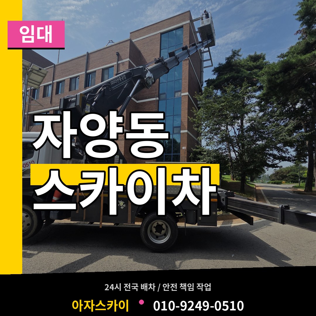서울 광진구 자양동 스카이차 임대