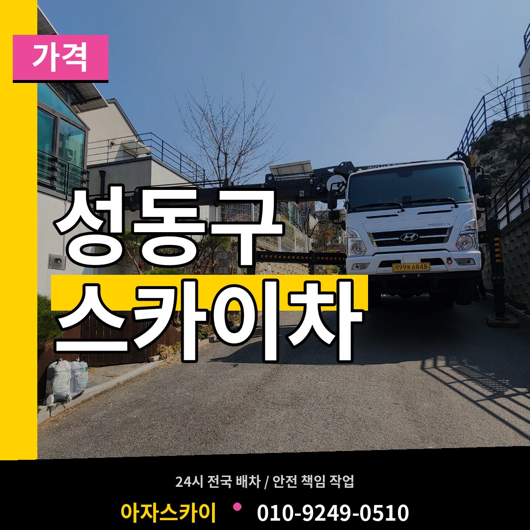 서울 성동구 스카이차 가격 스카이차 작업 현장
