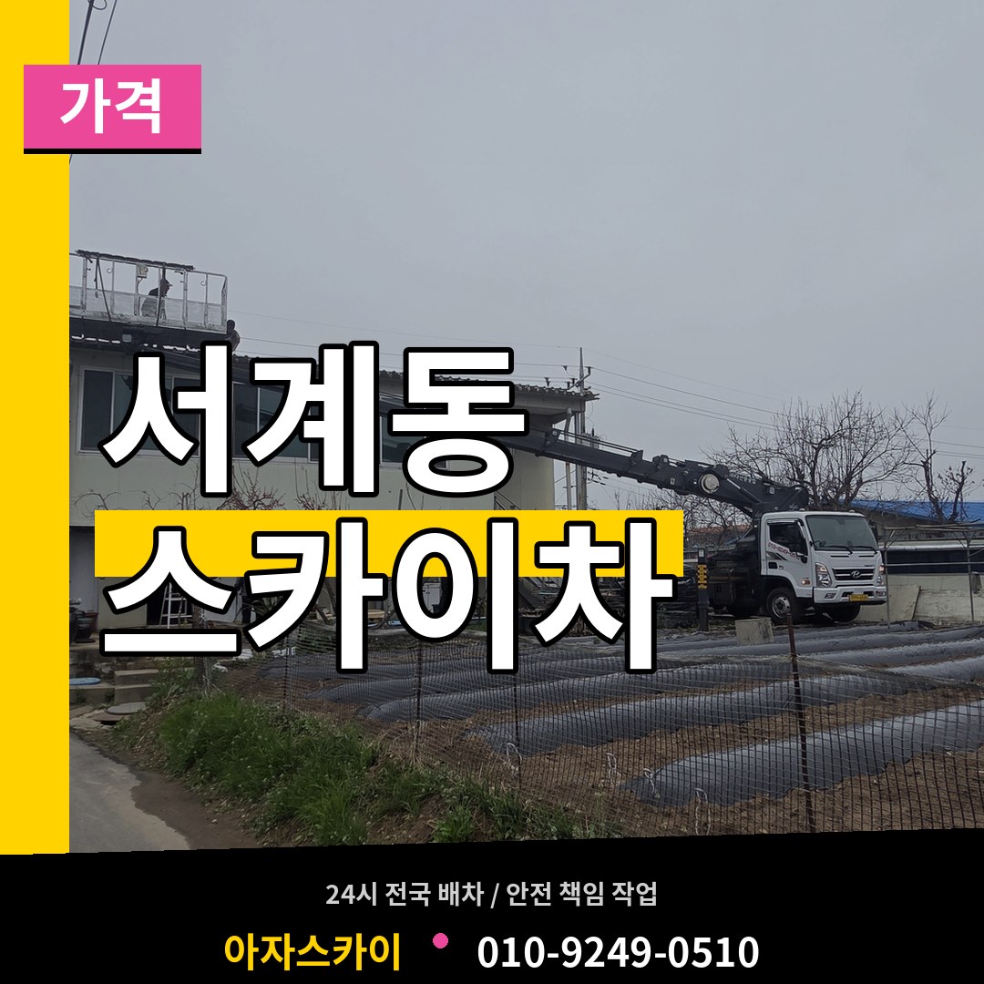 서울 용산구 서계동 스카이차 가격