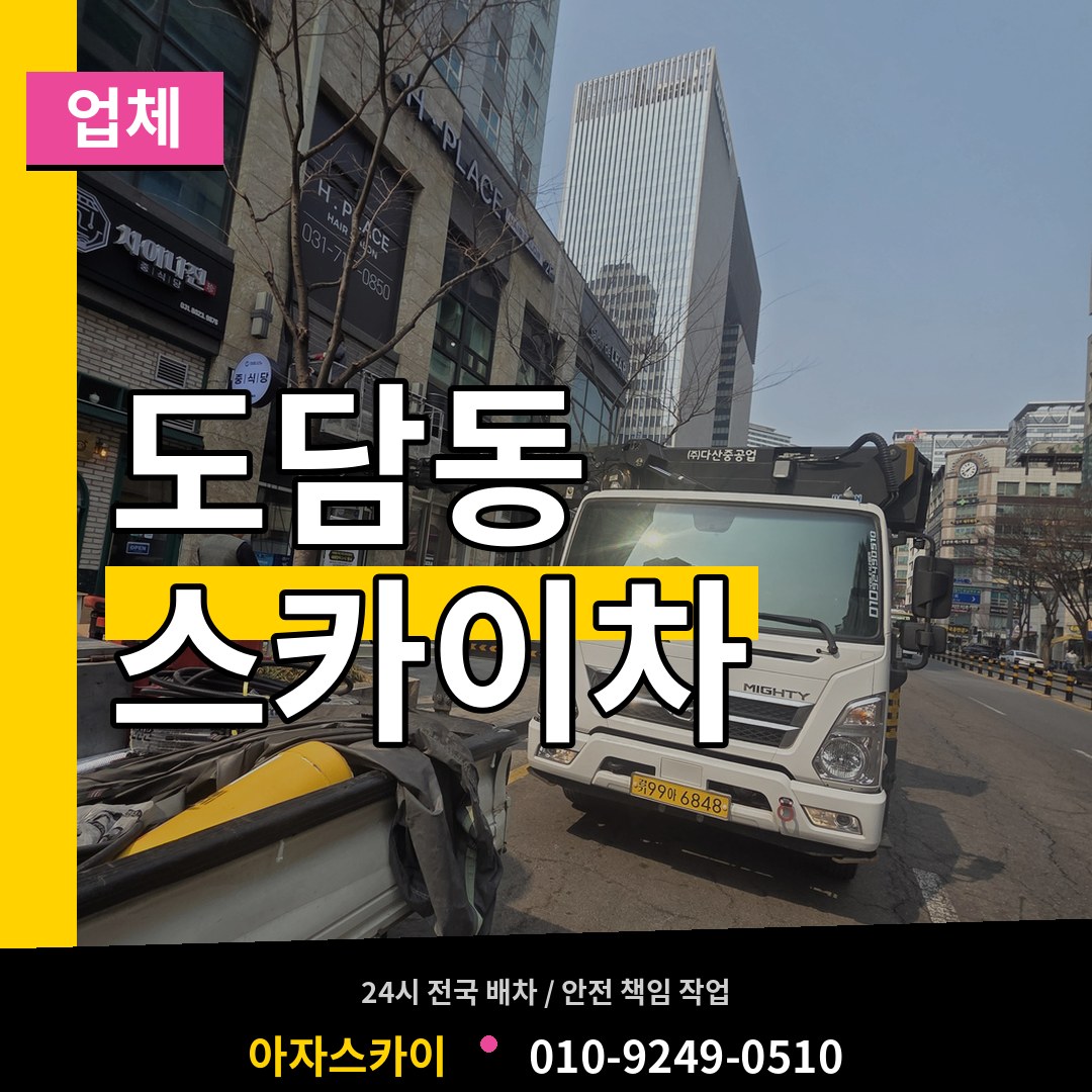 세종 세종시 도담동 스카이차 업체