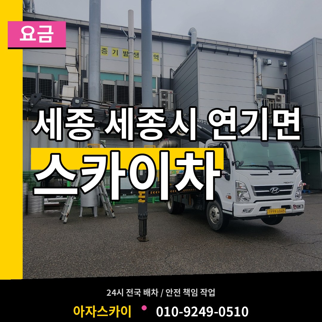 세종 세종시 연기면 스카이차 요금