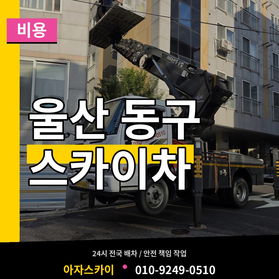 울산 동구 스카이차 비용