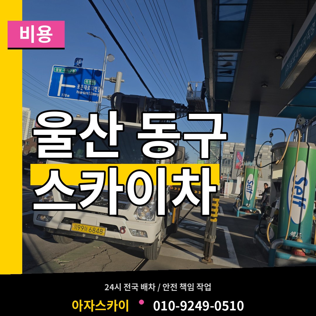 울산 동구 스카이차 비용