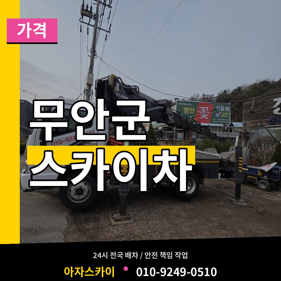 전남 무안군 스카이차 가격