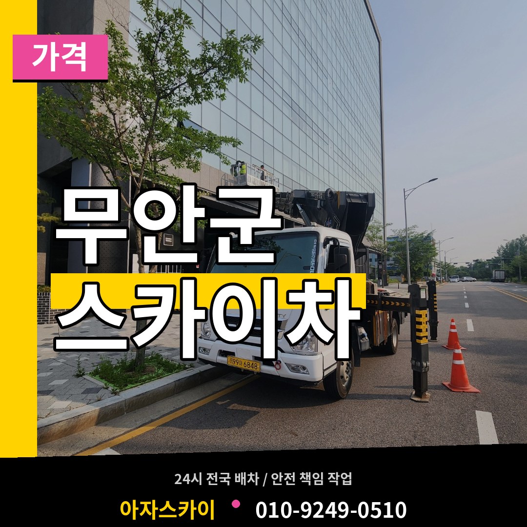 전남 무안군 스카이차 가격