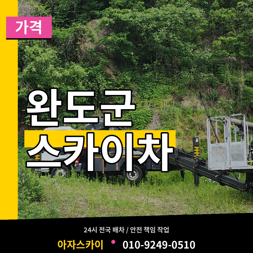 전남 완도군 스카이차 가격
