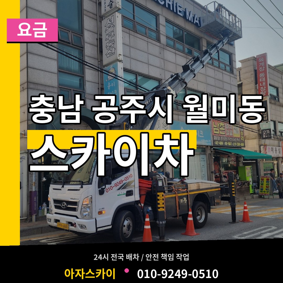 충남 공주시 월미동 스카이차 요금