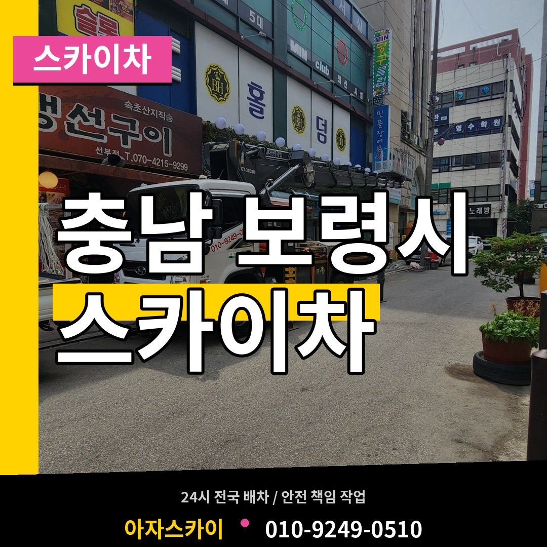 충남 보령시 스카이차