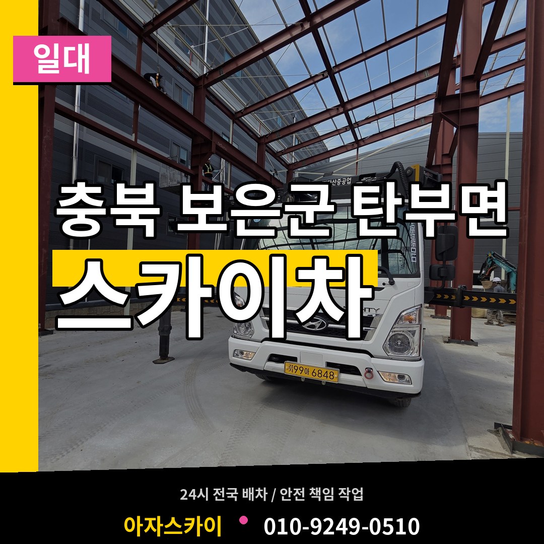 충북 보은군 탄부면 스카이차 일대