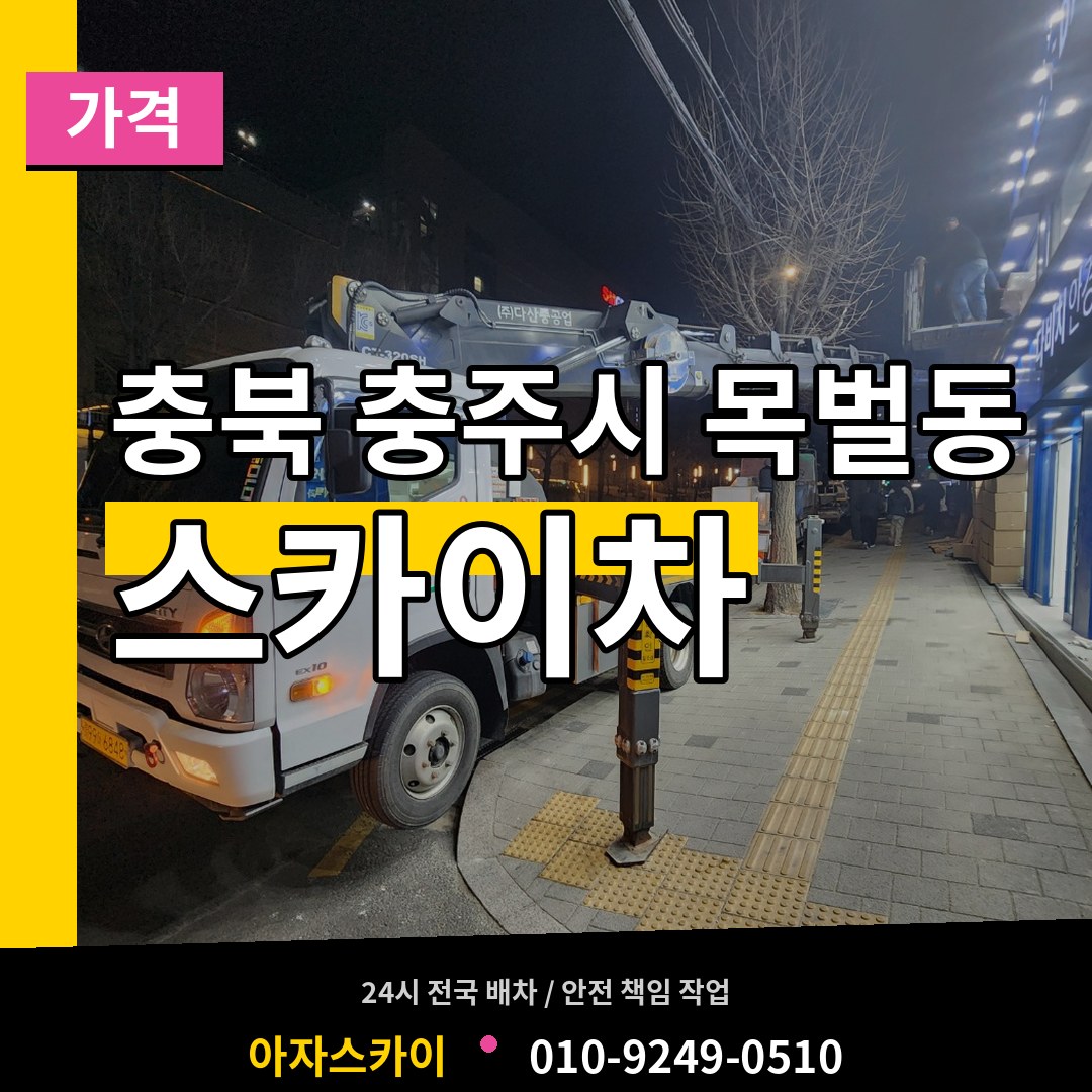 충북 충주시 목벌동 스카이차 가격